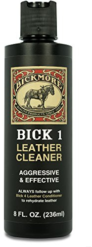 Bickmore Bick 1 Leather Cleaner 8 oz - Clean Dirt, Oil, Sweat, Salt, and Water Stains from All Colored, White, and Black Leather