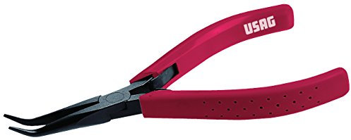 USAG 017/4 U00170004 Pinza a Becchi Mezzotondi Lunghi Affusolati Piegati a 45°