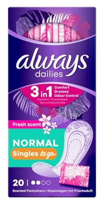 Always Daillies Slipeinlagen, einzeln verpackt, 20 Stück
