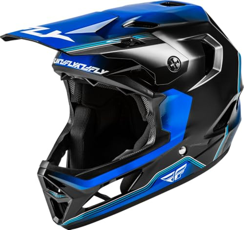 Fly Racing Rayce MTB/BMX Bicycle Helmet (Black/Blue, Medium)