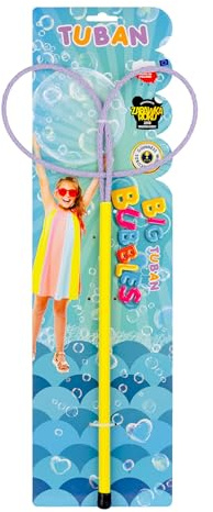 TUBAN Pro Butterfly Bubble Wand – Large Soap Bubbles – Bubble Tunnels – Toy for Children – Set for Indoor and Outdoor Play – Random Colors