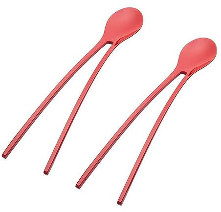 Koziol Stäbchenlöffel TWINNY 2er-Set strawberryK24