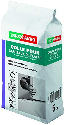 Parexlanko, Colle pour carreaux de plâtre pour montage et finition des joints, 5kg