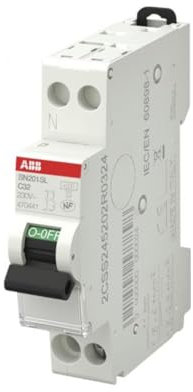disjoncteur phase + neutre - 20a - 4.5 ka - abb 470439