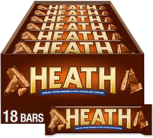 HEATH Chocolatey English Toffee Candy Bars, 1.4 oz (18 Count)