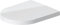 Duravit Toilet seat Me by Starck, Urea thermoset Toilet lid, Toilet Cover with Stainless Steel Hinges, White