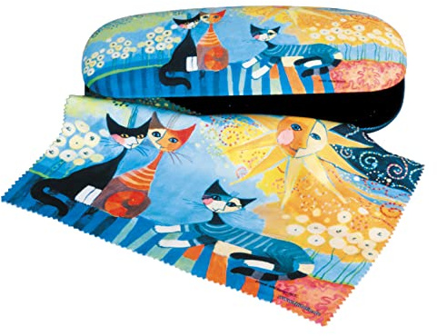 Fridolin Brillenetui Set „Wachtmeister - Dolce Vita“ mit Brillenputztuch