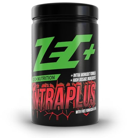 Zec+ Nutrition Intraplus Workout Drink – Melone, 620 g │ hochdosiertes Pulver mit essentiellen Aminosäuren EAAs & BCAAs, zur Einnahme während des Trainings bei Fitness & Bodybuilding