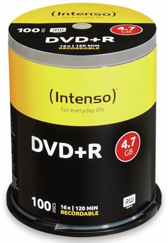 Intenso DVD+r 4,7 GB 100 Stück