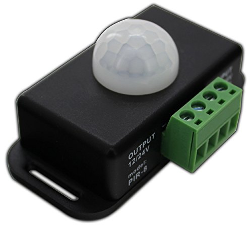 LED IR Bewegungsmelder 12V DC Bewegungssensor Bewegung PIR Sensor für LED Streifen/Leuchtmittel 12V 4A - PB-Versand® (mit Anschlussterminal)