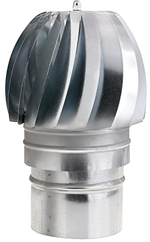 Wolfpack Sombrero Extractor Galvanizado para Estufa, Chimenea, Extracción de Humos, Para tubo Ø 150 mm.
