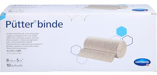 HARTMANN Pütterbinde 8 cm x 5 m, 10 St. Binde