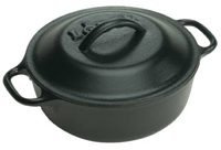 Lodge - Casseruola Ovale in Ghisa - Media - Dimensioni: 24,9 x 21,8 Ø x 9,1cm