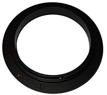 vhbw 58 mm Retroadapter kompatibel mit Canon EOS Kiss Digital, Kiss Digital N Kamera - Umkehrring für 58 mm Objektiv