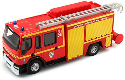 Maisto BBburago France - Emergency - Camion de Pompiers Renault Premium - Véhicule Miniature à l'échelle 1:55 - Jouet pour Enfant - à Collectionner à partir de 3 Ans - 32002