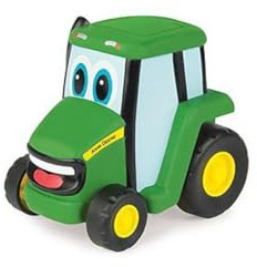 Tomy John Deere Trattore Plastica Morbida Premi e Vai, Multicolore, 42925, S - M