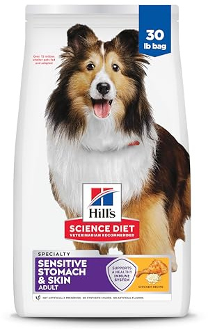 Hill's Science Diet Adult Sensitive Stomach & Skin Dry Dog Food, Chicken, 30 lb. Bag