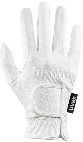 Uvex Sportstyle - dehnbarer Reithandschuh für Damen und Herren - exzellenter Grip & strapazierfähig - touchscreenfähig - Weiß - 8