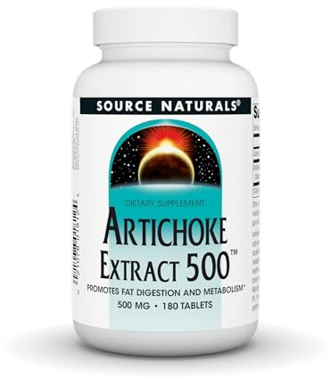 Source Naturals Artichoke Extract 500mg, 180 Tablets