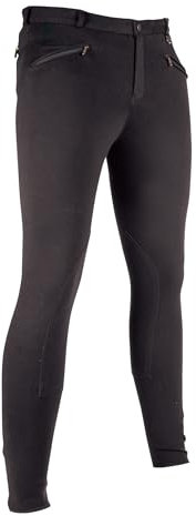 HKM Erwachsene Herren-Reithose-Basic-9100 schwarz56 Hose, 9100 schwarz, 56