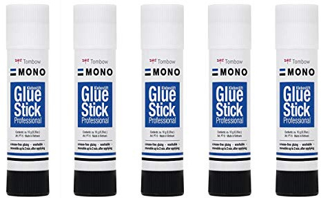 TOMBOW Set med 5 MONO limstavar 10 g