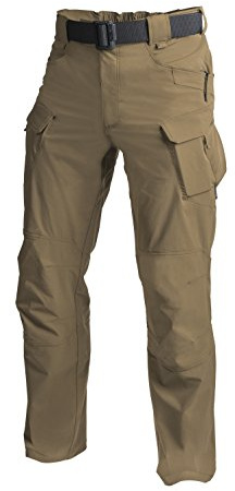 Helikon-Tex OTP Outdoor Tactical Pants - Water Resistant Ripstop Mens Cargo Pants - Outback Line - Lightweight, Hiking, Law Enforcement, Work Pants, Mud Brown Waist 32 Length 32