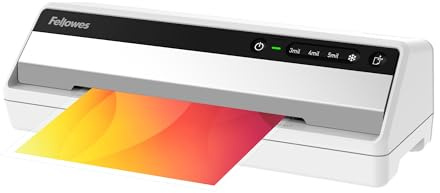 Fellowes Saturn 95 Thermal Laminator Machine for Home or Office with Pouch Starter Kit, 9.5 inch, Fast Warm-Up, Jam-Free Design(5735801)
