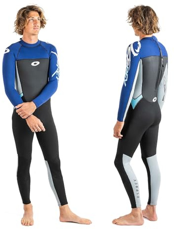 Osprey Men's Full Length 3 mm Summer Wetsuit, Adult Neoprene Surfing Diving Wetsuit, Origin
