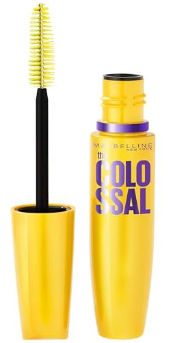 Maybelline Volum' Express Colossal Washable Mascara Makeup, Volumizing, Glam Black, 1 Count