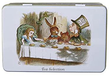 New English Teas Alice in Wonderland Tea Tin with 100 Teabag Selection