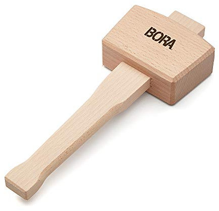 Bora 540049 Holzhammer, der gut ausbalancierte Holzbearbeitungshammer aus Buchenholz, ideal für solides, beschädigungsfreies Schlagen