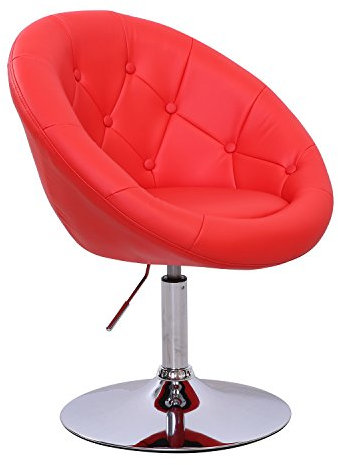 Lounge Sessel Havanna Clubsessel Barhocker Cocktailsessel Drehsessel (Rot)