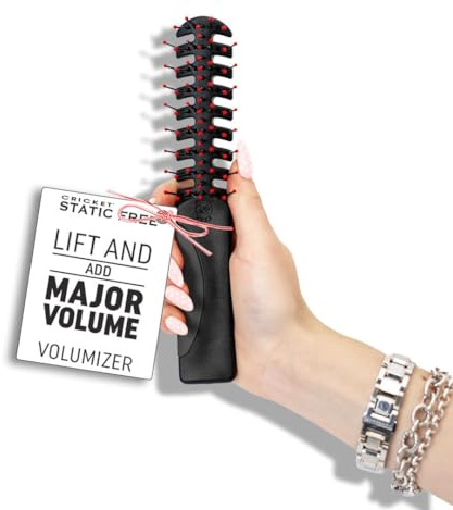 Cricket Static Free Volumizer Hair Brush - Blow Drying, Styling, and Detangling All Hair Types, Long, Short, Thick, Thin, Curly, Straight, and Wavy