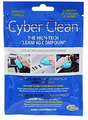 Cyber Clean Car Reinigungsmasse 80g Zip-Bag - Reinigungsgel für Cockpit Reinigung und Pflege, Wiederverwendbare Reinigungsknete für Armaturen und Auto Innenraum, Staubentferner