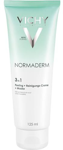 VICHY Normaderm 3 in 1 Peeling + Reinigungs-Creme + Maske, 125 ml Gel