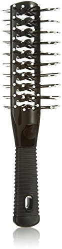 Efalock Professional Doppeltunnelbürste, schwarz, 1er Pack, (1 Stück)