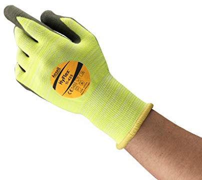 Ansell HyFlex 11-423 skärskyddshandskar, mekaniskt skydd, 9, Grå, 12