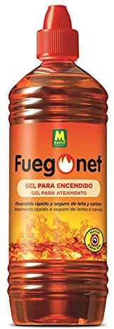 Fuegonet 231448 Gel para Encendido, Marrón, 8 x 8 x 27 cm