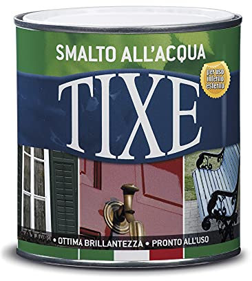 TIXE Smalto all'Acqua – Finitura Lucida e Resistente per Legno e Metallo, MARRONE 125 ML