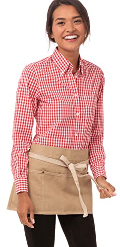 Chef Works AWCD016-NAT-0 Austin Denim Money Pocket, Brown