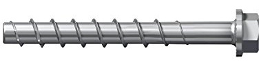 Fischer ULTRACUT FBS II 14 x 150 85/65/35 US – betongskruv för fastsättning av länder, metallprofiler, hyllsystem i betong – 10 stycken – artikelnummer 536878