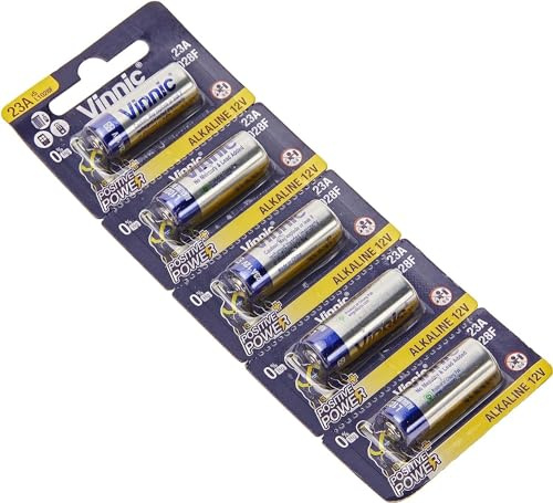 Vinnic Batteria cilindrica alcalina 23 A/MN21-12 V, L1028 Vinnic