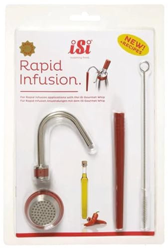 iSi Rapid Infusion - Set di 5 utensili per panna montata, accessori versatili per frusta gourmet, senza BPA e acciaio inox, infusioni rapide, creazioni creative da cucina, lavabili in lavastoviglie