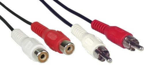 InLine 89934L Cinch förlängning, 2 x Cinch, kontakt/uttag, 20 m