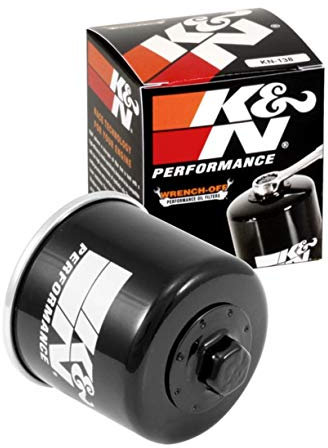 K&N Motorcycle Oil Filter: High Performance, Premium, Designed to be used with Synthetic or Conventional Oils: Fits Select Suzuki Motorcycles, KN-138