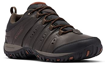 Columbia Woodburn II WP wasserdichte Wanderschuhe für Herren, Braun (Cordovan x Cinnamon), 45 EU