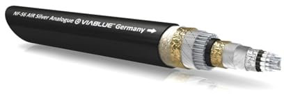 VIABLUE NF-S6 AIR Silver Analogkabel/Audiokabel/Referenzkabel * 6-Fach Abschirmung * Versilberte OFC Litzen * Airpipes * METERWARE * Preis je 1 m / 100 cm