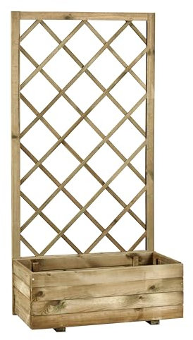 ALCE Griglia con fioriera Eco Flora legno di conifera impregnato