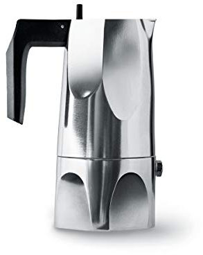 Alessi MT18/1 Espressomaschine, Aluguss, Alu, 24.5 x 15x4.5cm