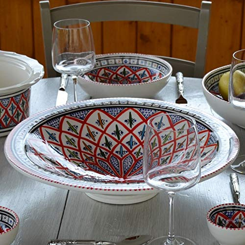 Plat Tebsi Bakir rouge - D 37 cm